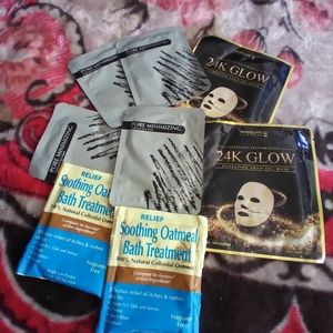 24k face mask oatmeal body bath give skin smoother